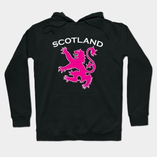 Pink Scottish Rampant Lion scotland Hoodie